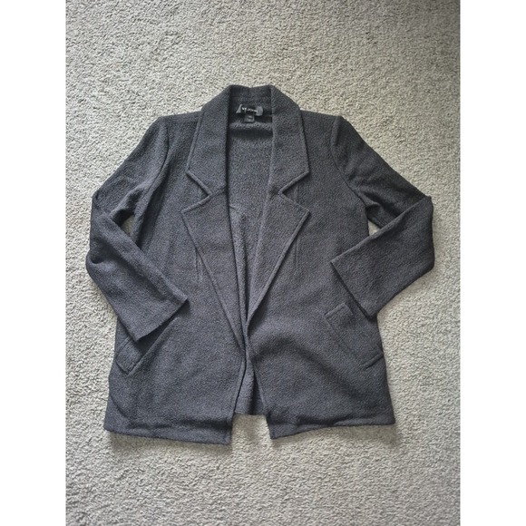 St. John By Marie Gray - Women's Open Cardigan Wool Blazer - Size: 2 - Black - Picture 2 of 7